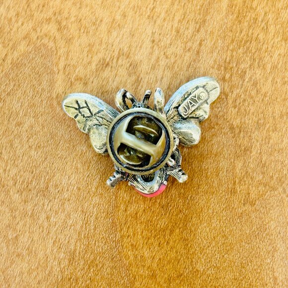 Vintage Jay Strongwater Gemstone Bee Brooch - Picture 5 of 8